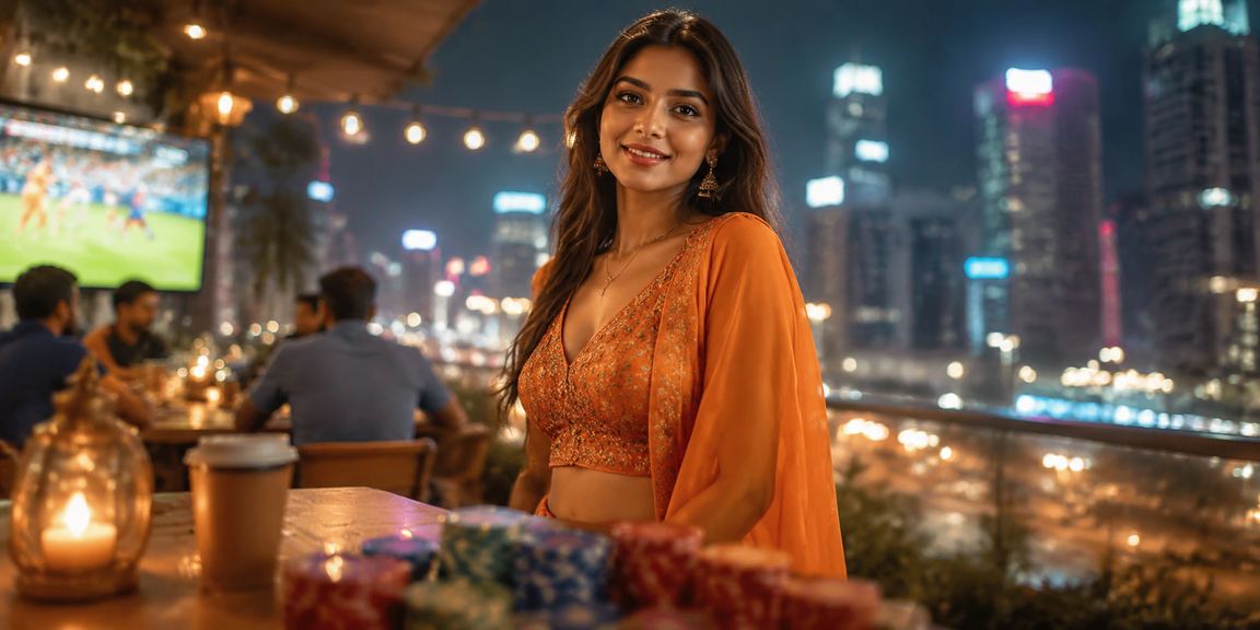 Mumbai casino night market scene bustling with live entertainment